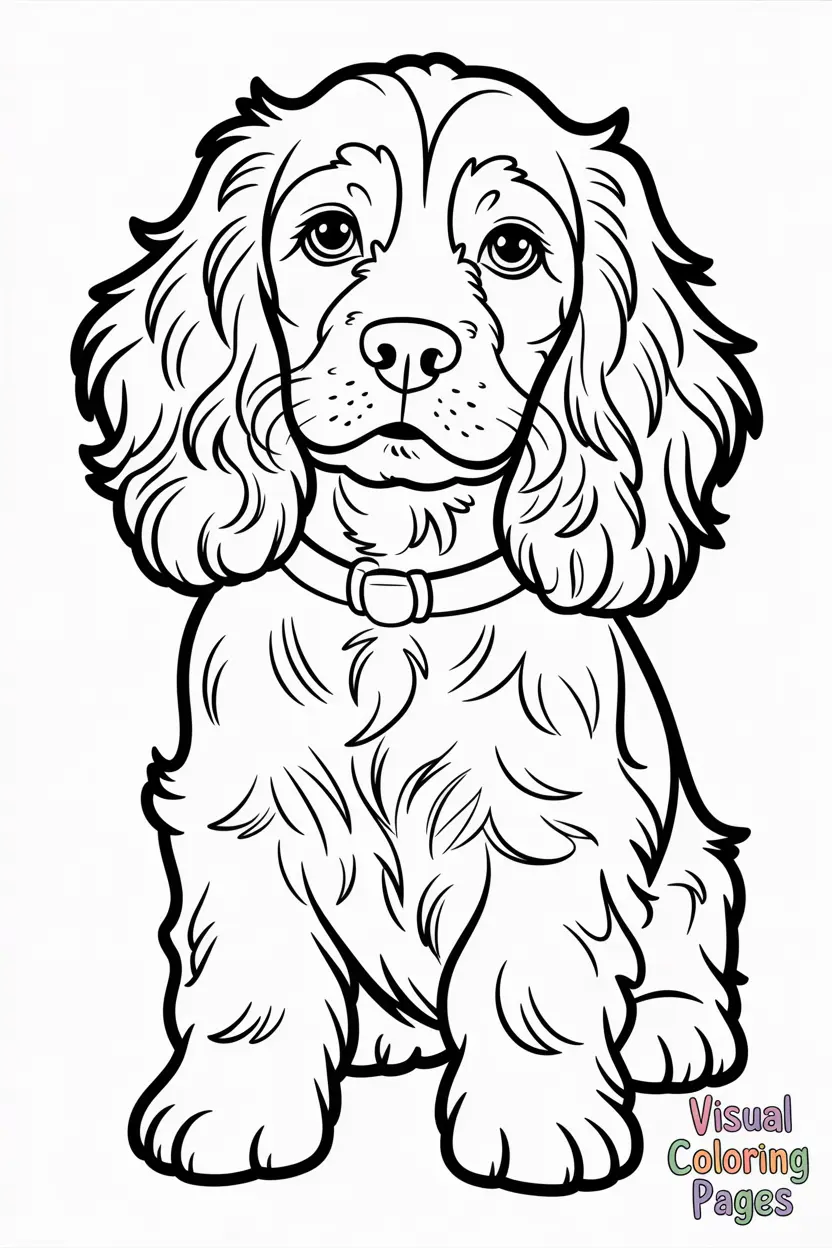 cocker Spaniel with floppy ears