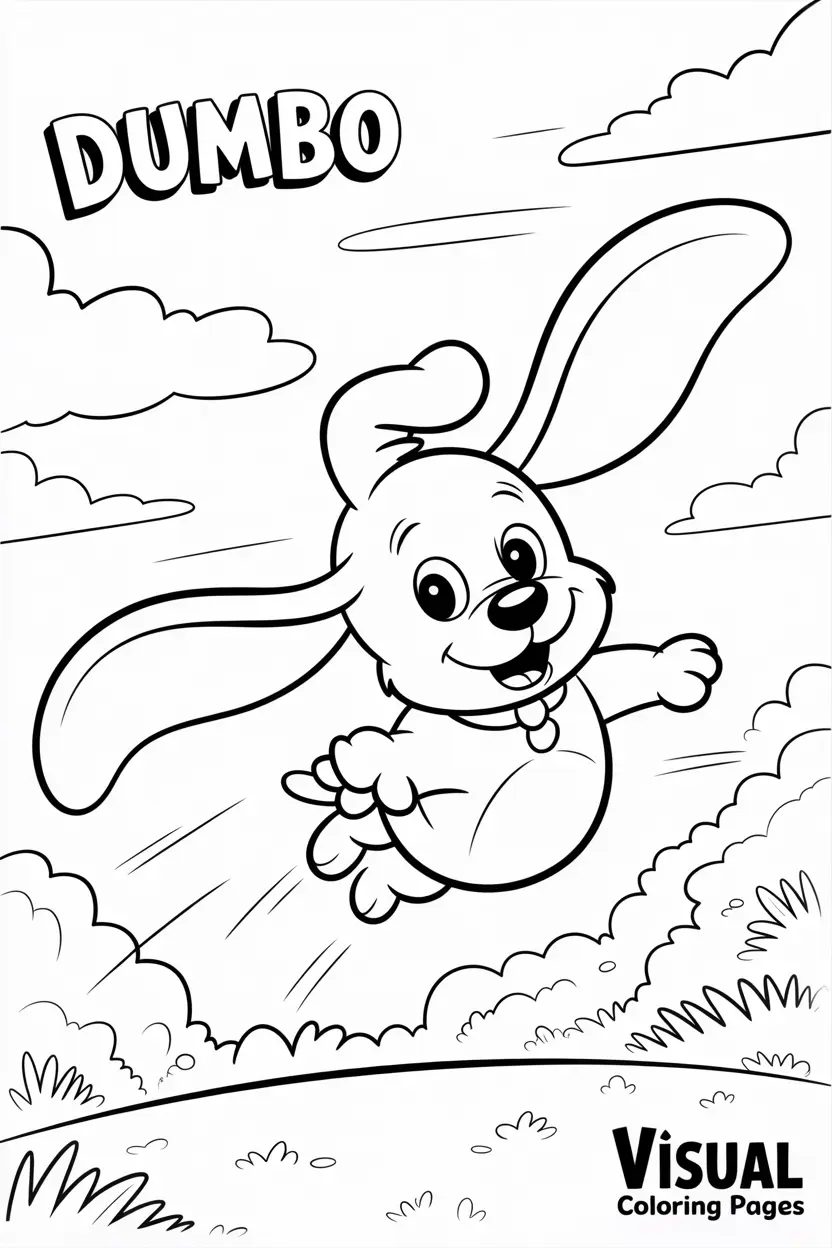 dog with big floppy ears flying like dumbo