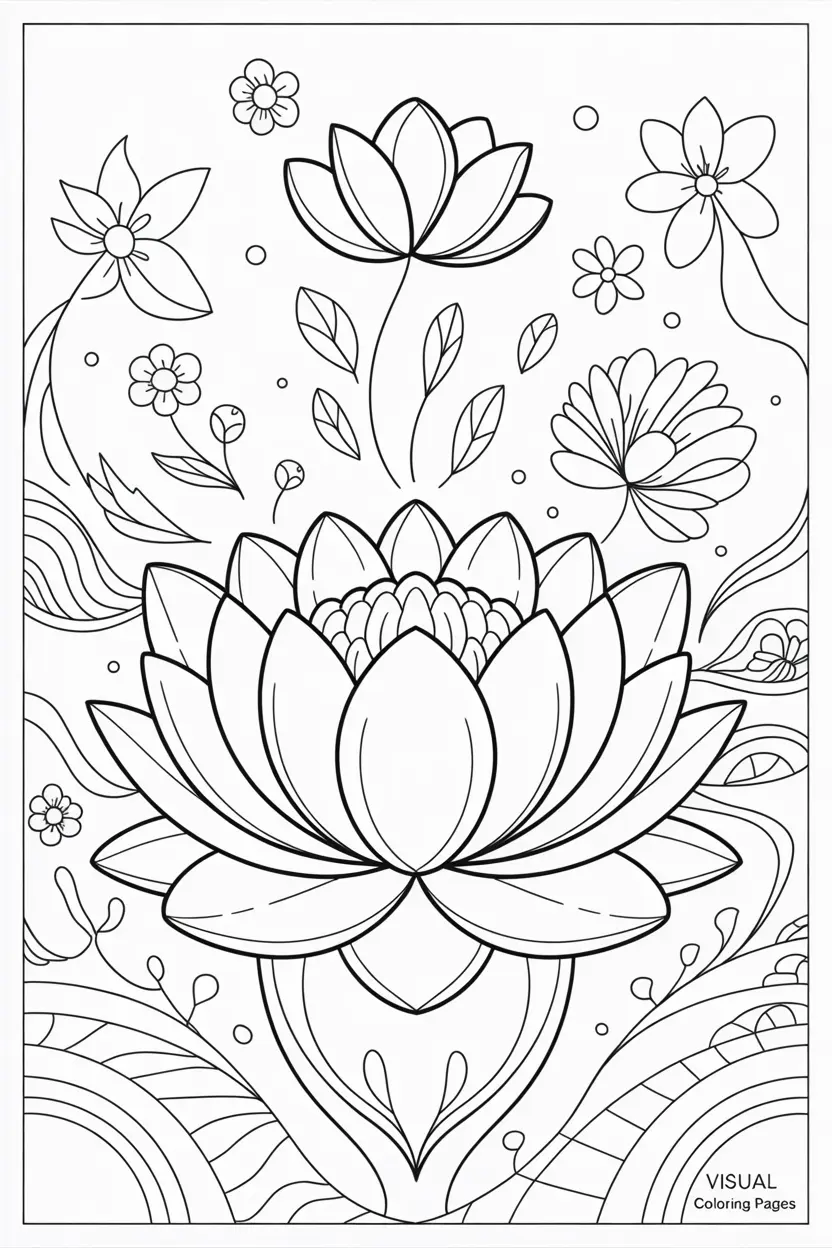 easy echeveria succulent coloring page for kids