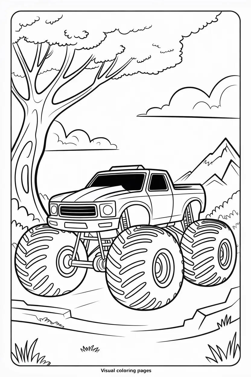 el toro loco monster truck coloring page