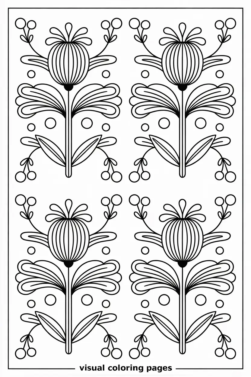 elegant dandelion pattern