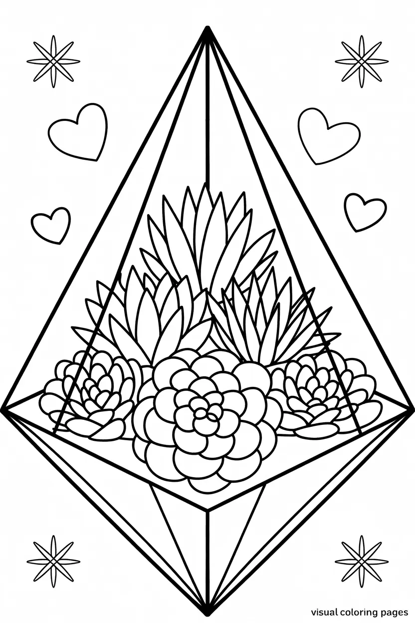 elegant succulent glass terrarium