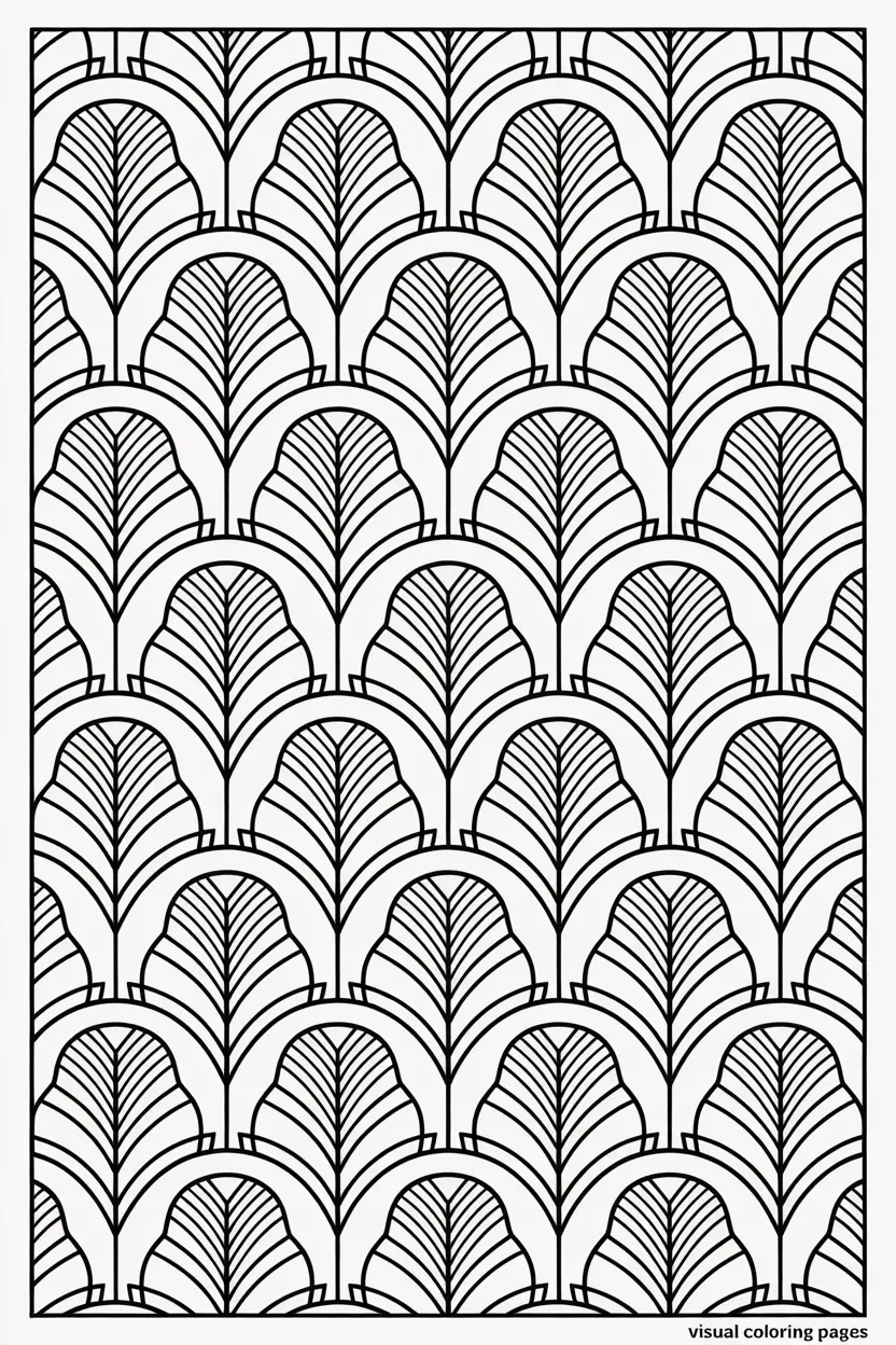 flower and flames pattern coloring sheet