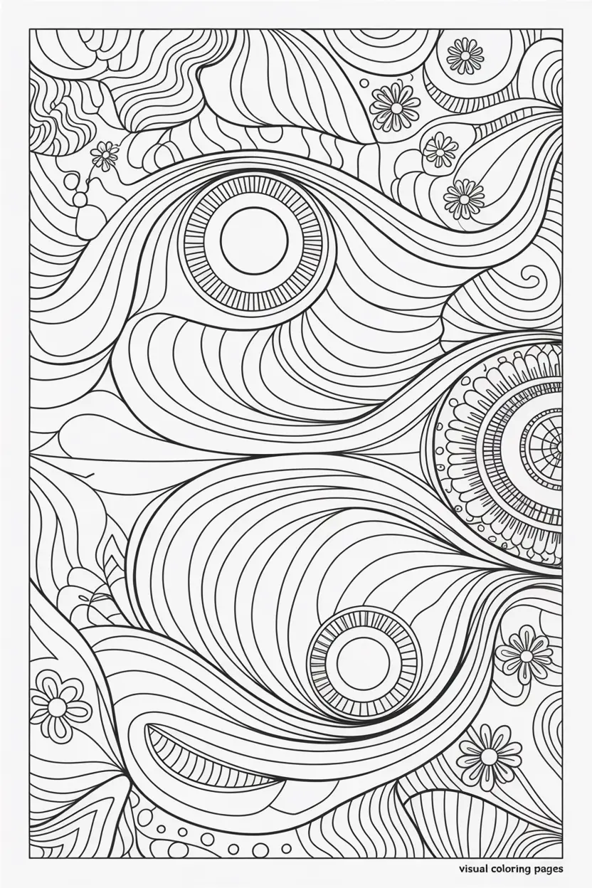 full page hippie mandala coloring sheet