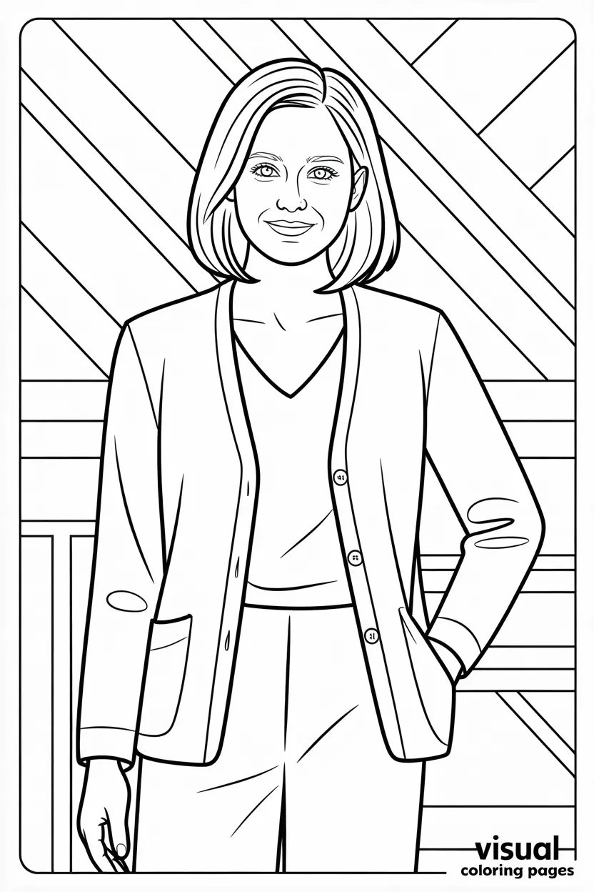 mindy kaling as kelly kapoor the office coloring page