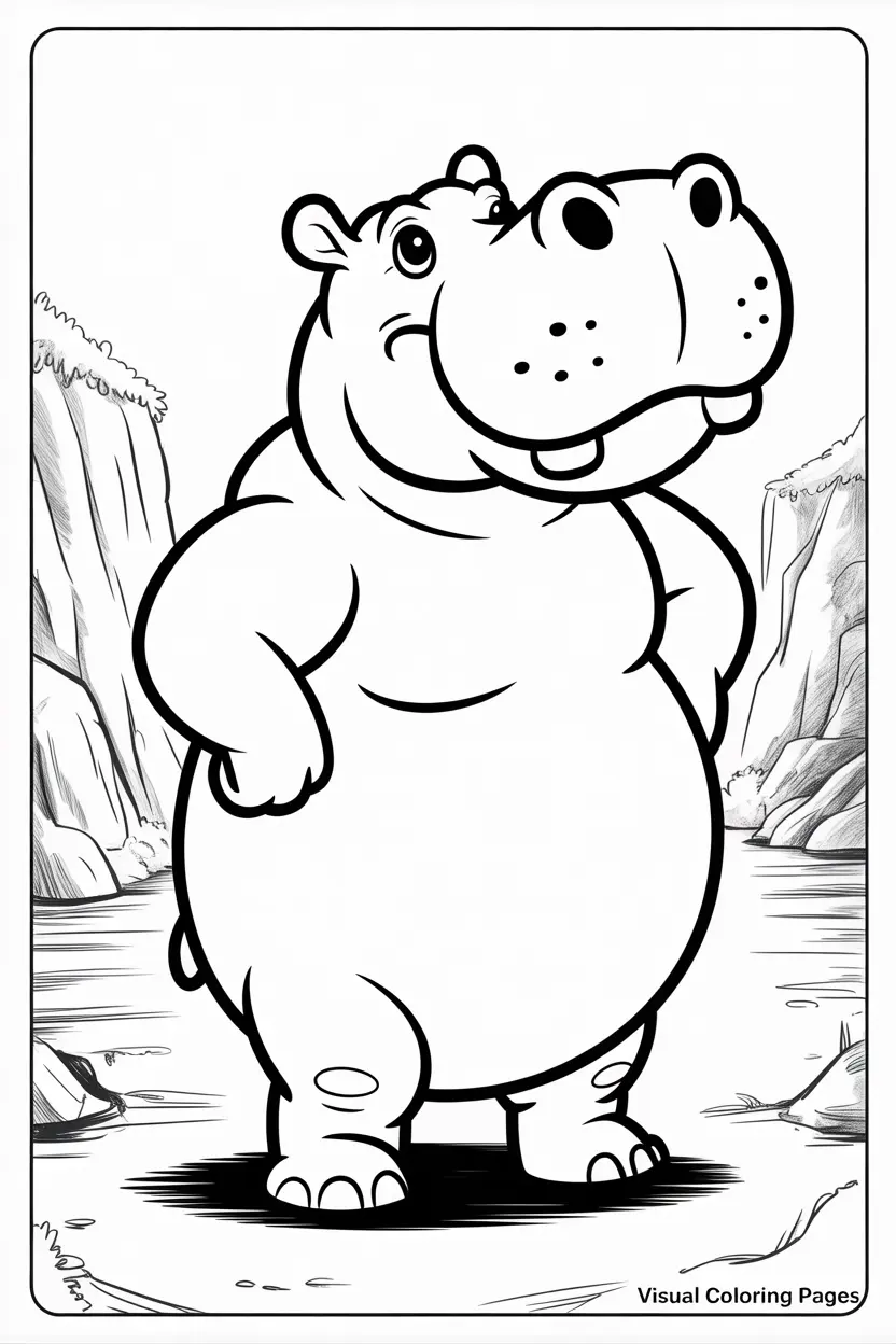 moto moto hippo from madagascar to color