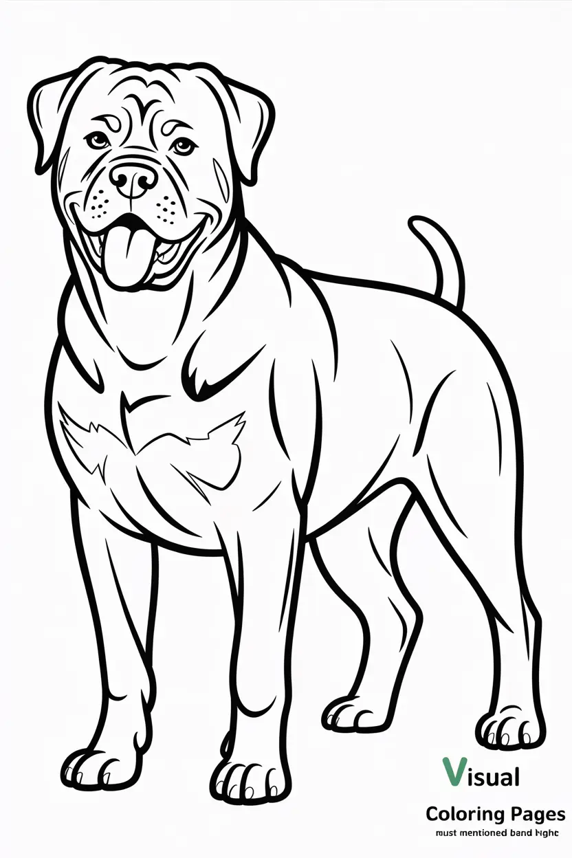 rottweiler standing strong