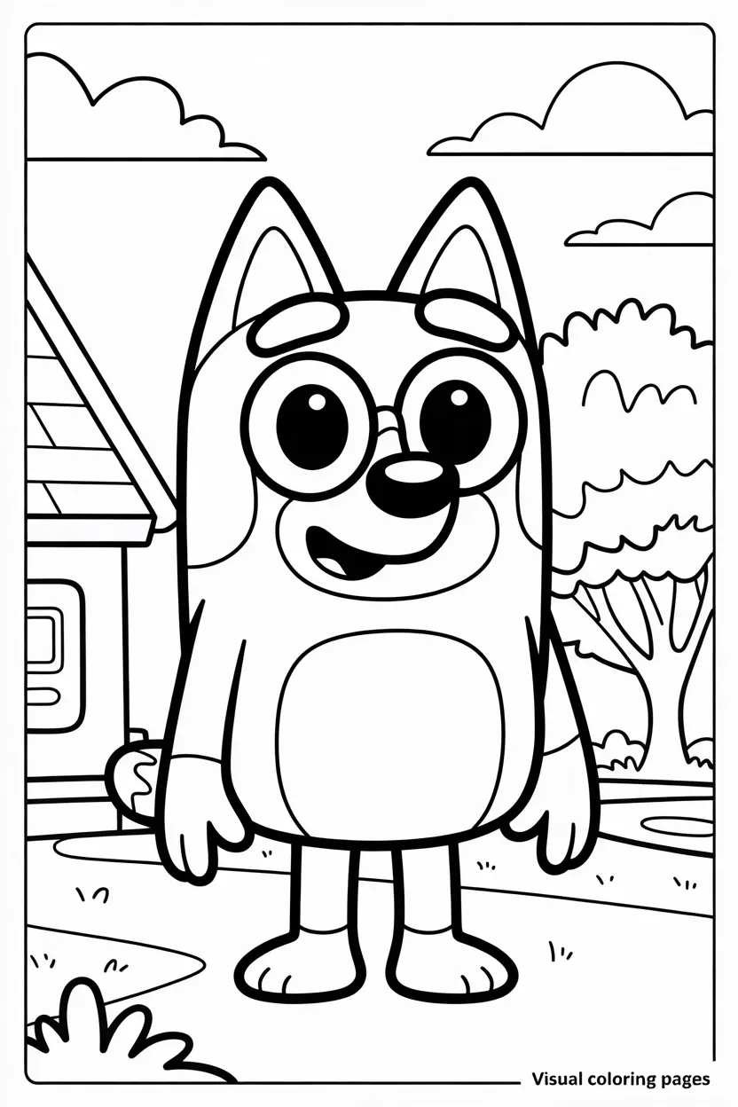 rusty coloring sheet for kids