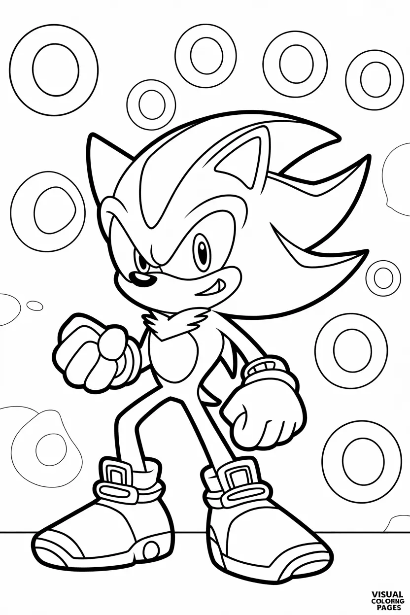sonic outline for preschoolers