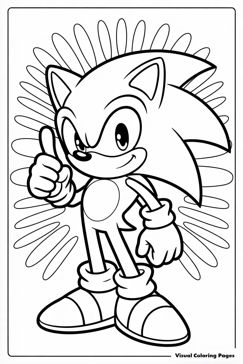 sonic with big shoes