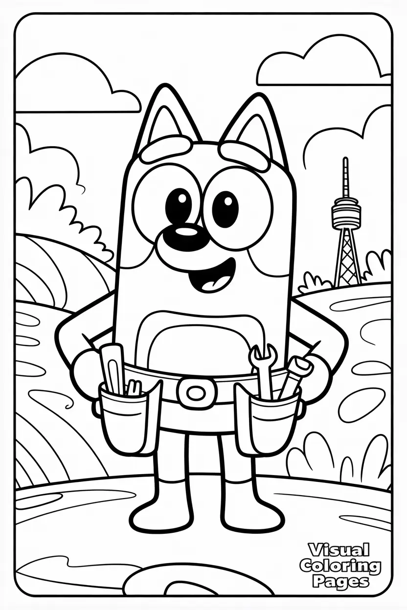 sparky the tradies with his tool belt