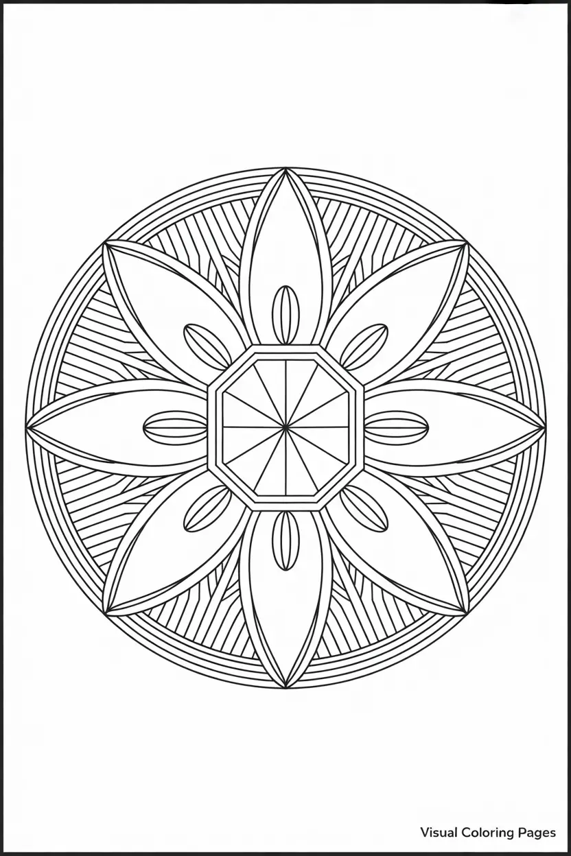 star floral mosaic coloring pages