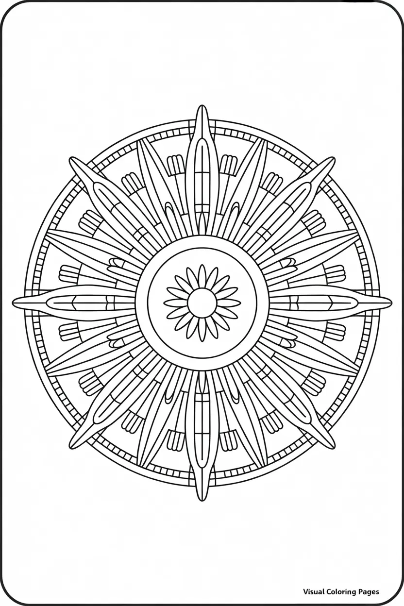 sun mosaic coloring sheet