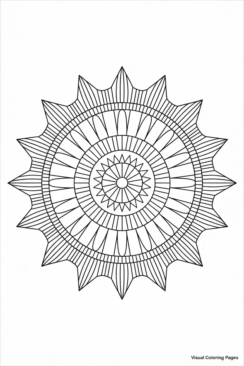 sunflower mosaic coloring sheet
