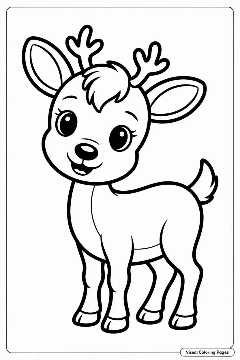 baby rudolph the red nosed reindeer coloring sheet