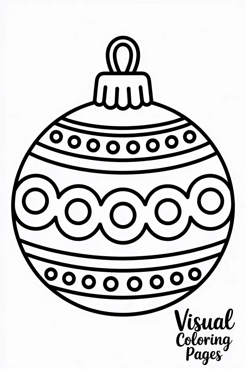 big christmas ornament with cute patterns