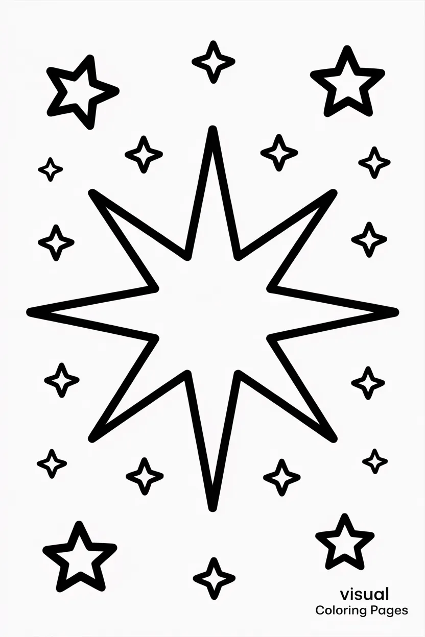 big shining star of bethlehem in the night sky