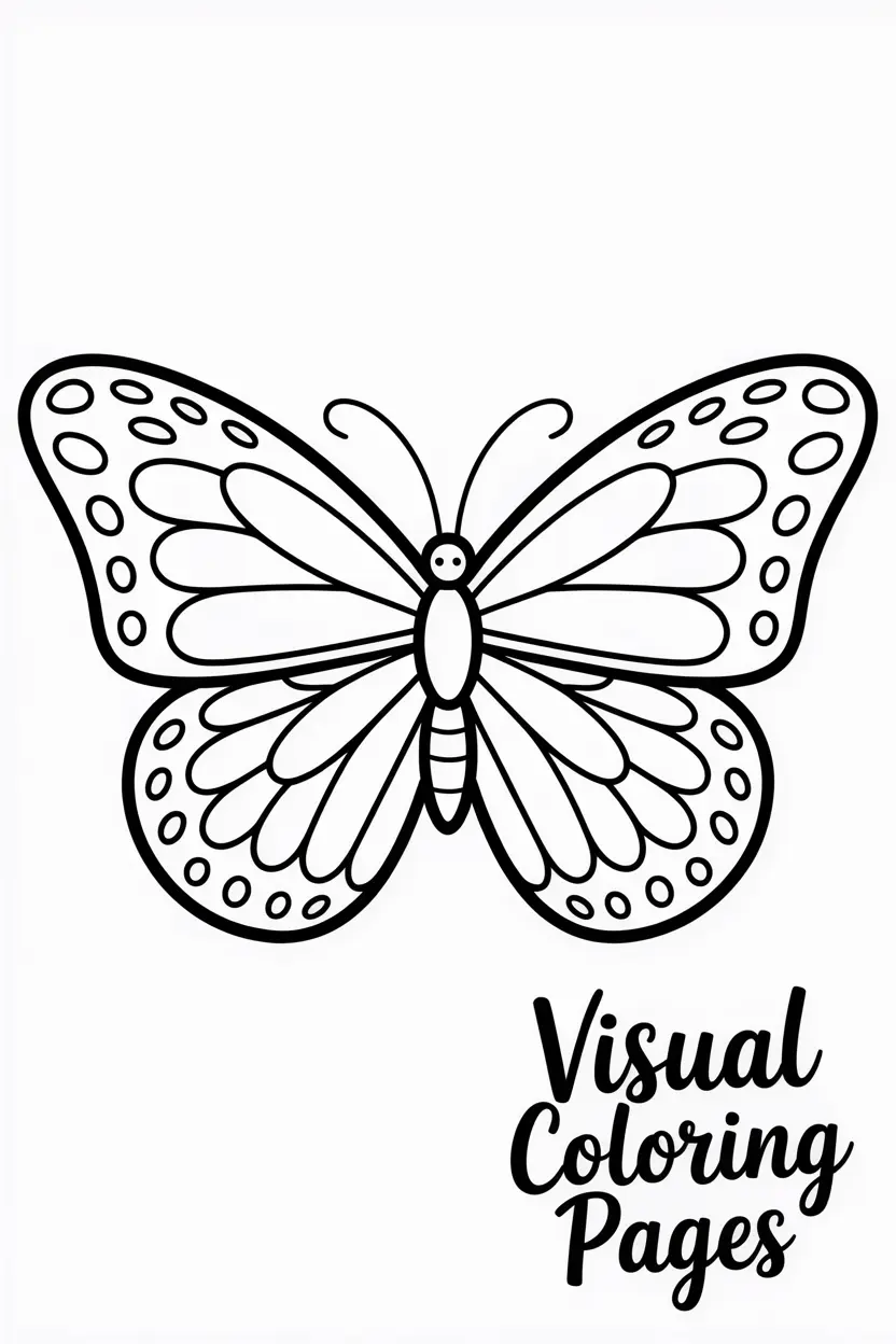 butterfly with big wings filled with simple shapes coco