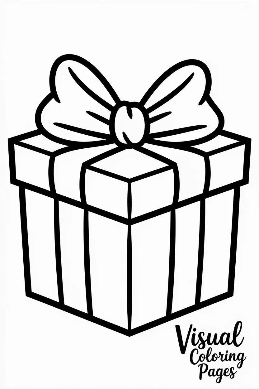 christmas present with a big bow