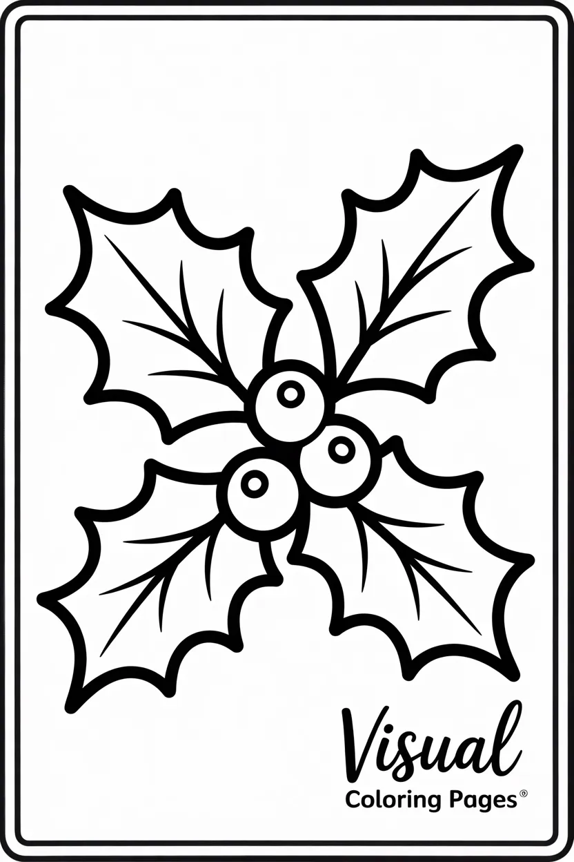 mistletoe coloring pages