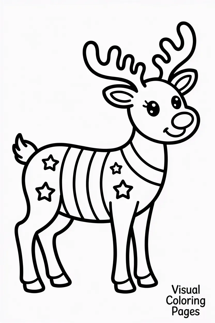 reindeer antlers full of doodles and designs