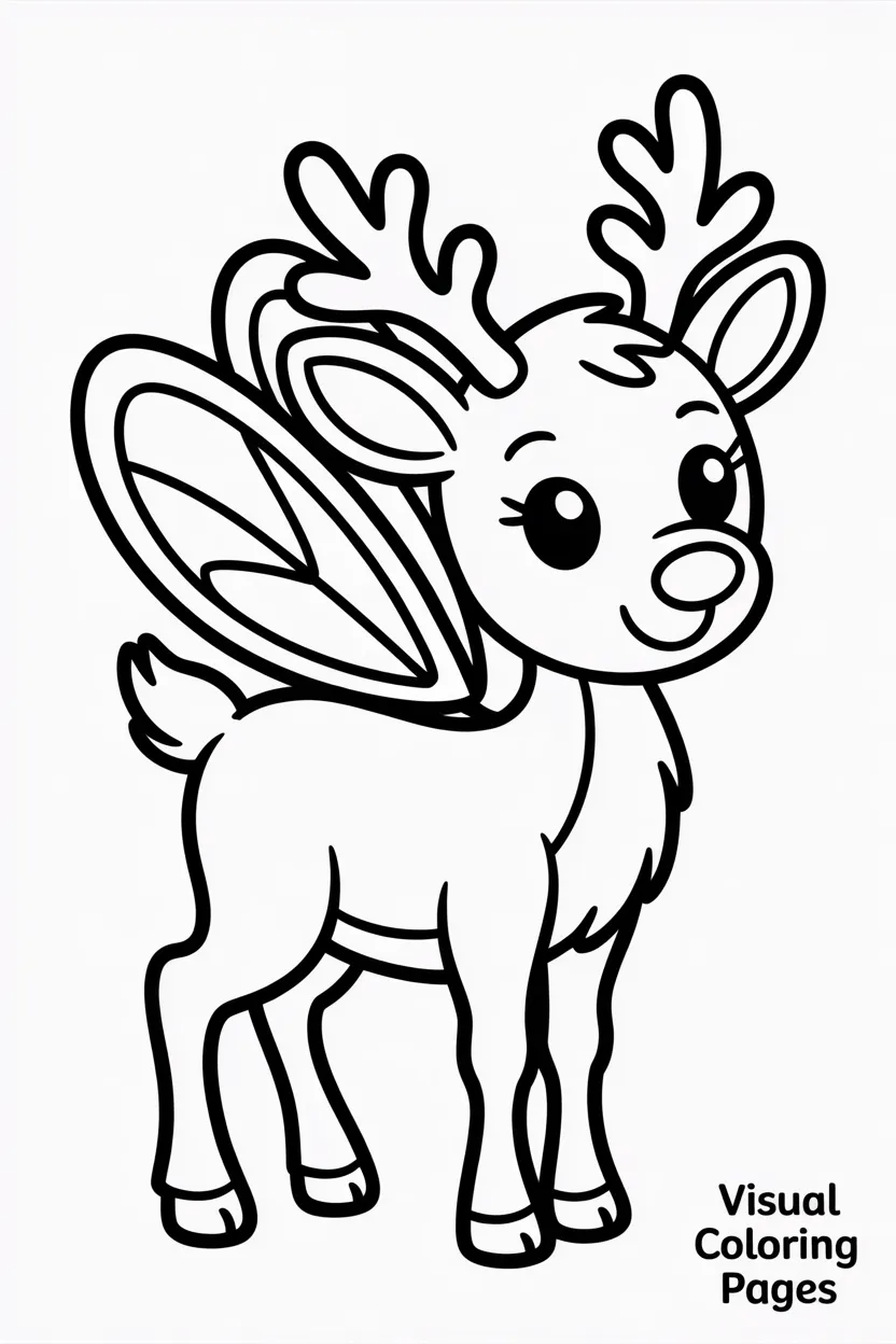 reindeer with fairy wings