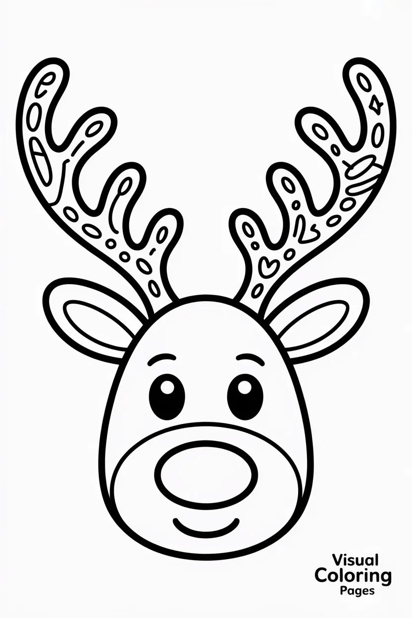 reindeer with star shaped antlers