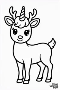 reindeer with unicorn horn