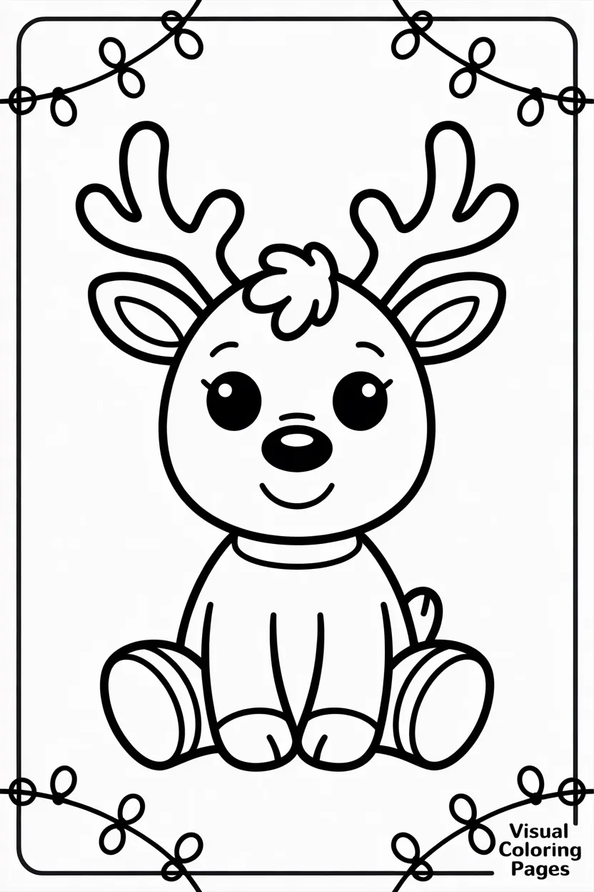 rudolph sitting on the snow