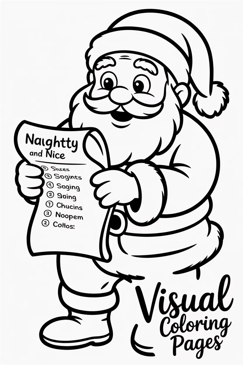 santa reading letters from children