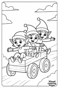 three naughty elves on the shelf