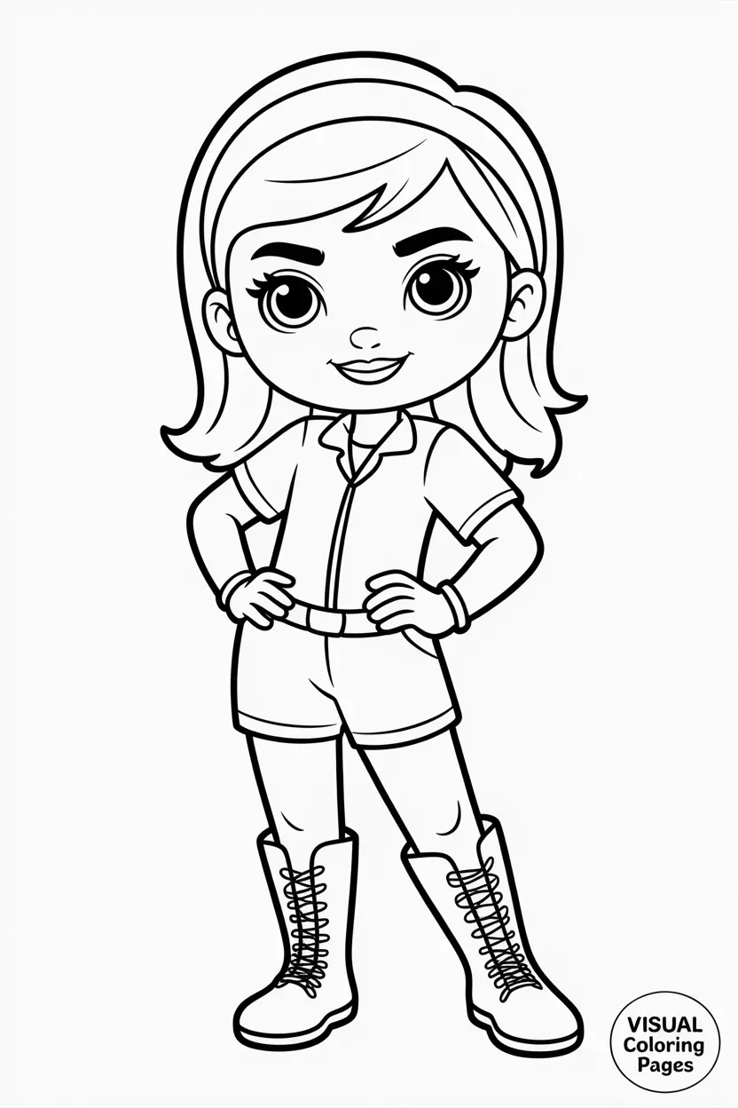 ute baddie girl posing with one hand on hip in boots