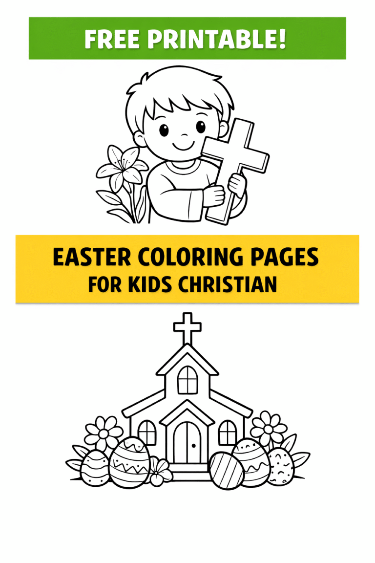 Easter Coloring Pages For Kids Christian