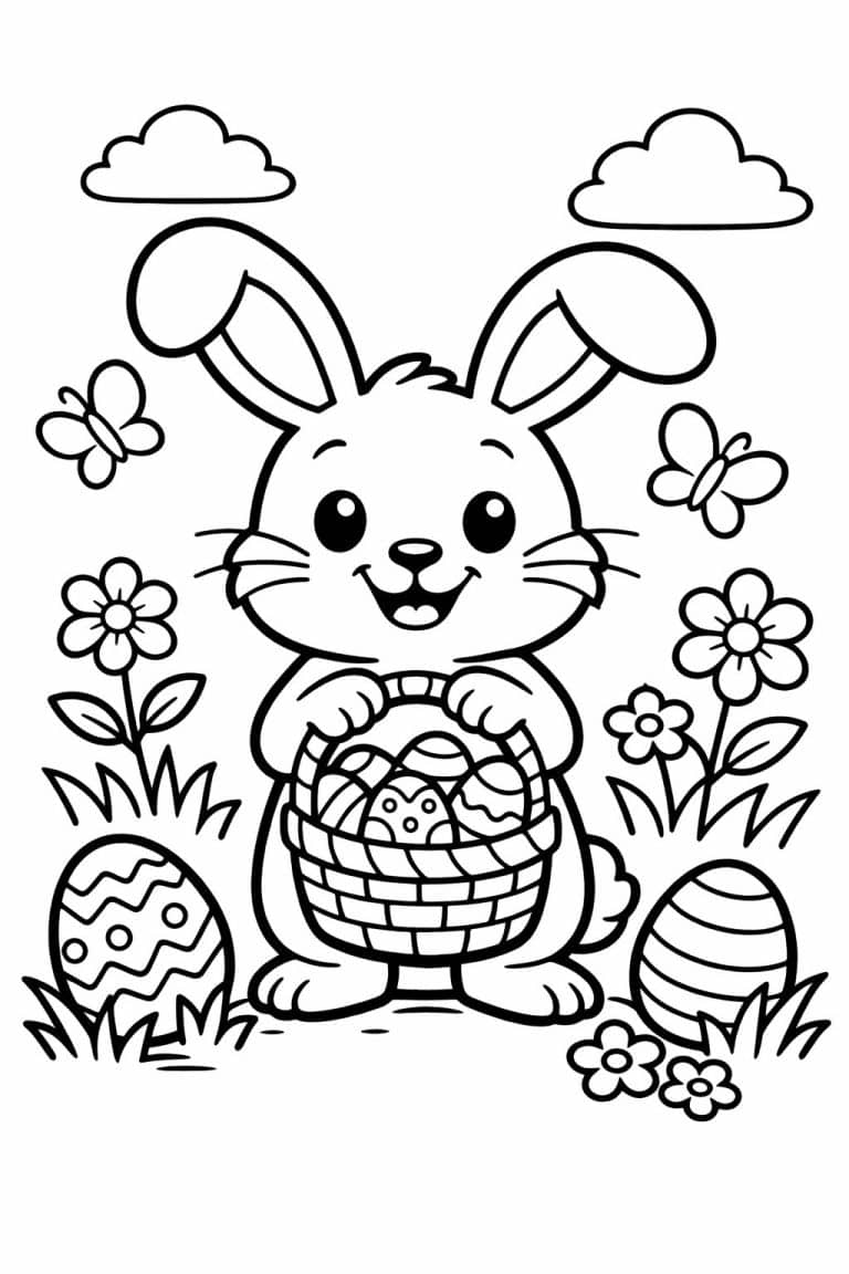Easter Bunny Coloring Pages