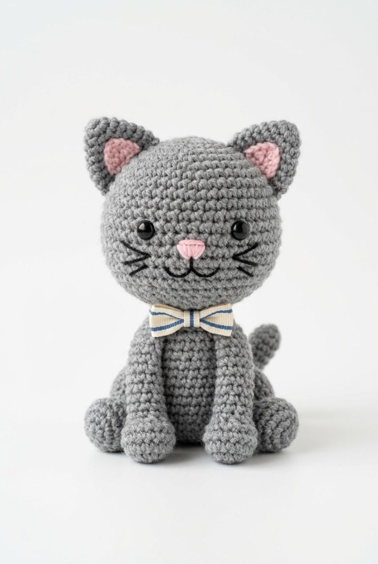 Free Amigurumi Cat Crochet Pattern (Beginner Friendly)