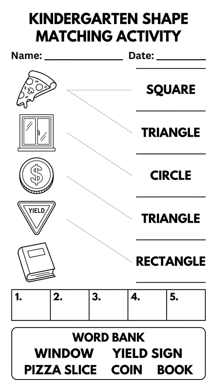 2D Shapes Found in Everyday Objects Matching
