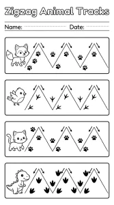 Free Animal Tracing Worksheets for Kids