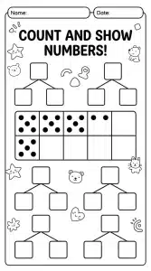 Free Dotted Number Tracing Worksheets Printable for Kids