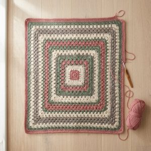 Center Out Crochet Blanket Free Pattern