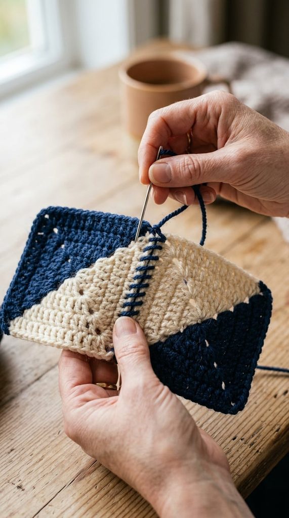 Diagonal Criss Cross Crochet Afghan — Classic Pieced Pattern for Beginners 6 Diagonal Criss Cross Crochet Afghan — Classic Pieced Pattern for Beginners