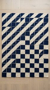 Diagonal Criss Cross Crochet Afghan — Classic Pieced Pattern for Beginners