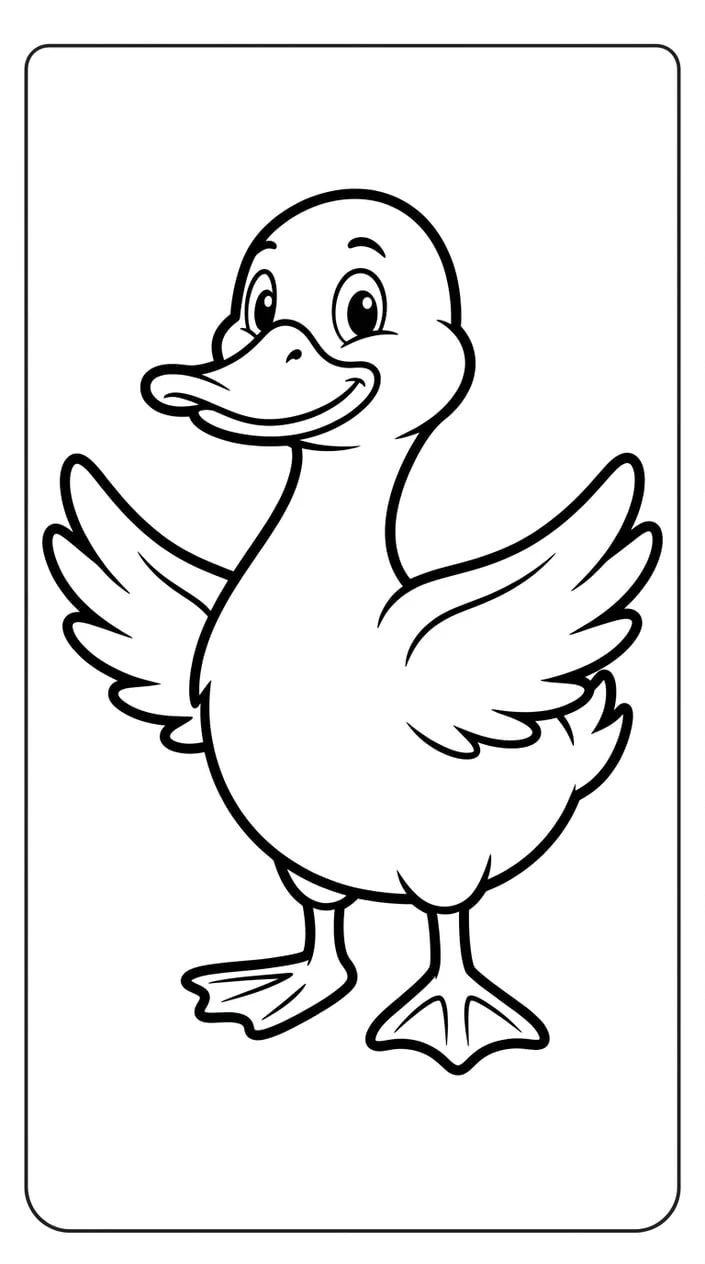 Adorable Duck Coloring Pages for Preschoolers 3 Duck Designs in This Preschool Coloring Set