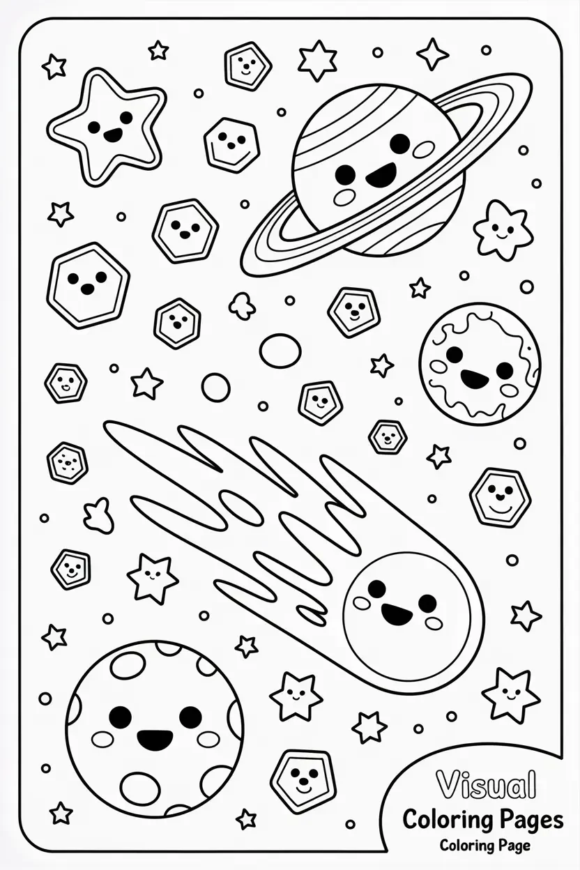 alien coloring pages kawaii alien