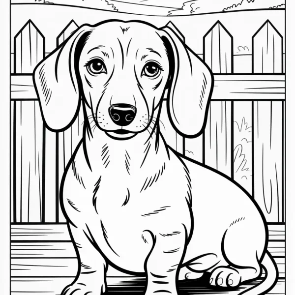 realistic dog coloring pages